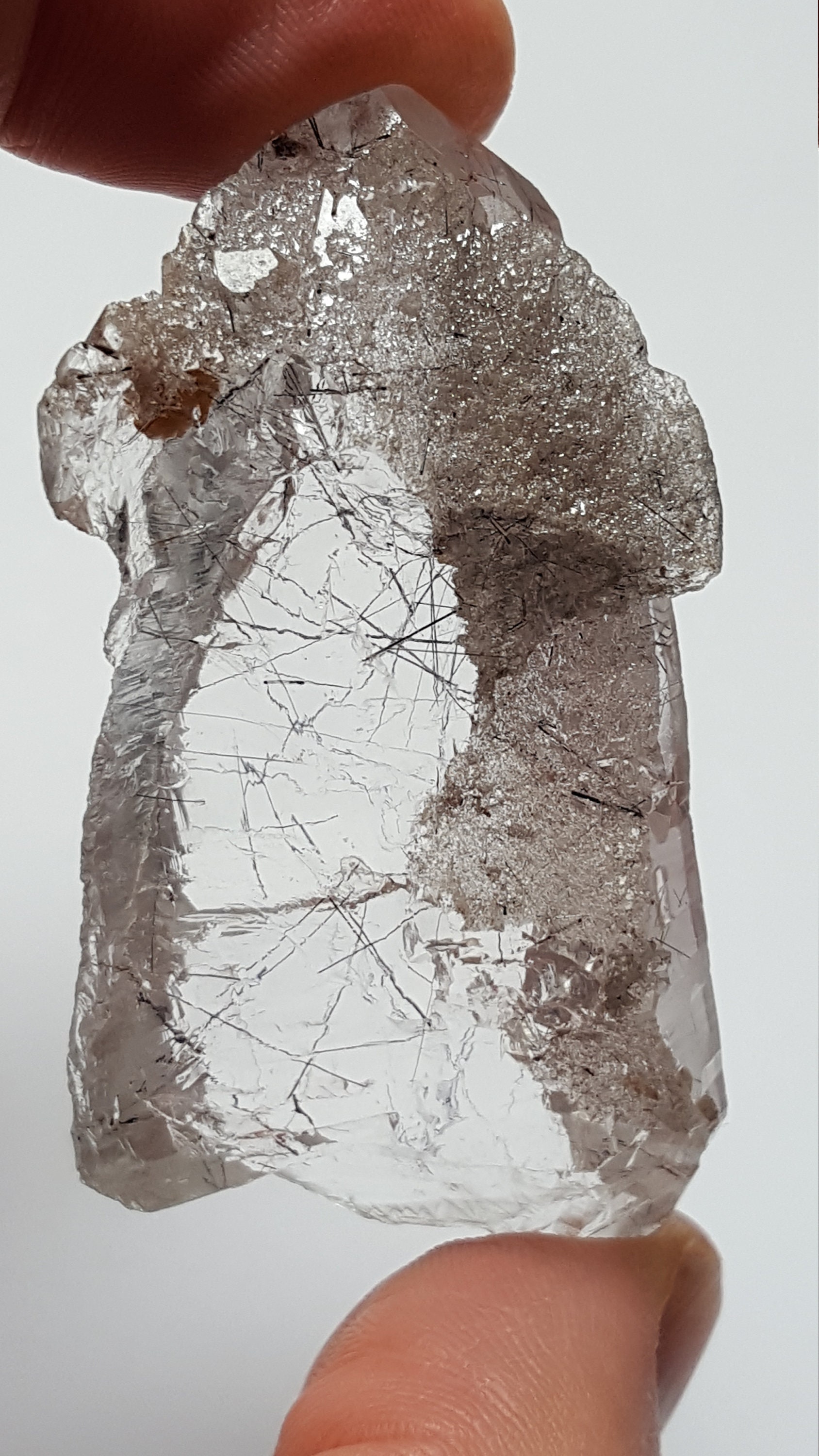 Cathedral Quartz with Tourmaline Inclusions from Brazil Beautiful