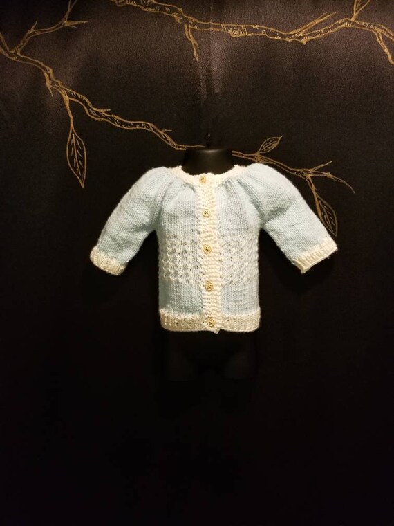 girls mint cardigan