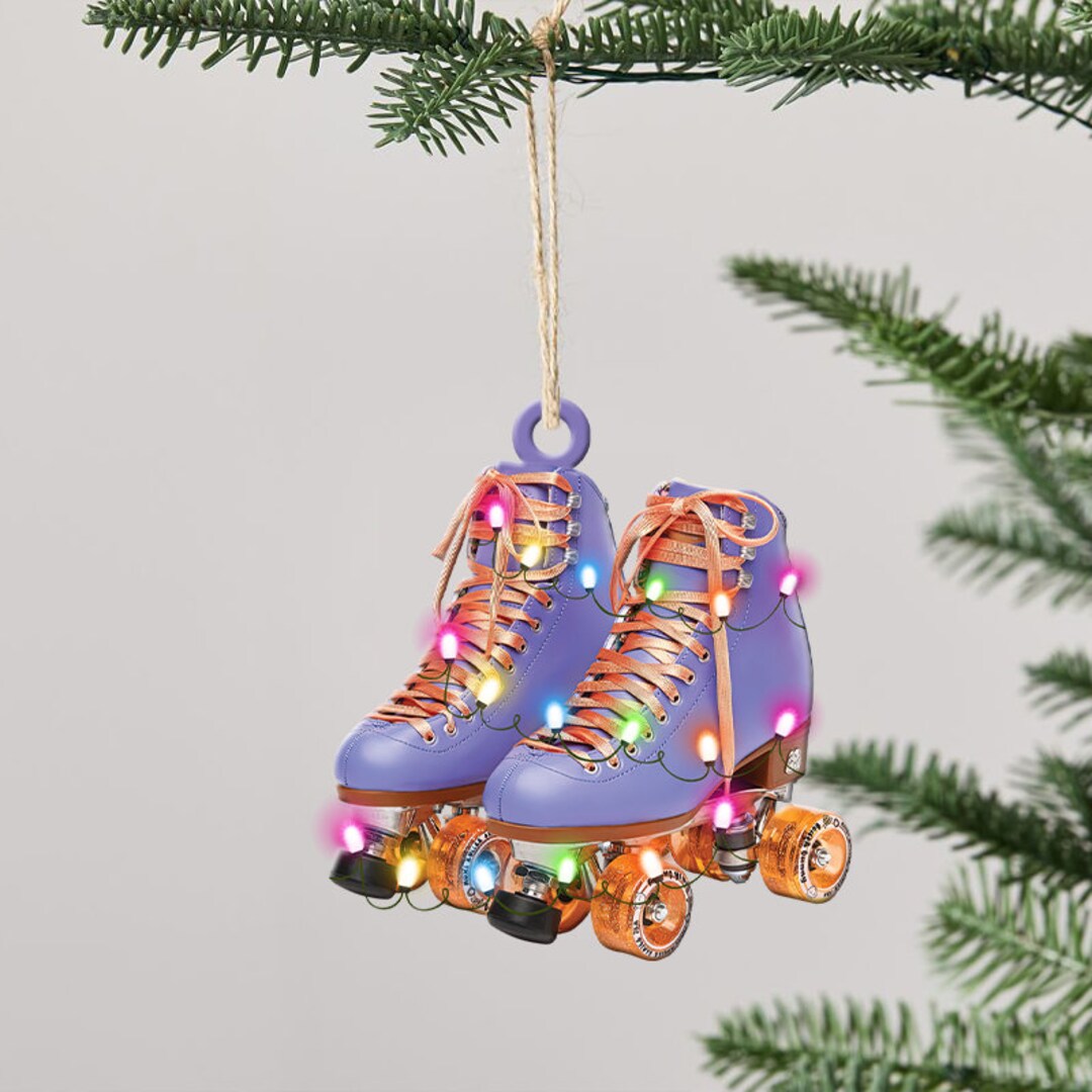 Roller Skates Christmas Ornament Christmas Tree Ornament Etsy