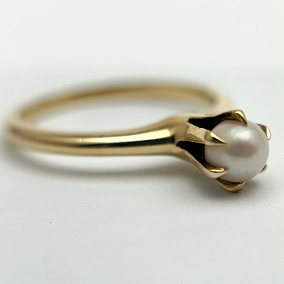 Antique Victorian pearl ring - image 3