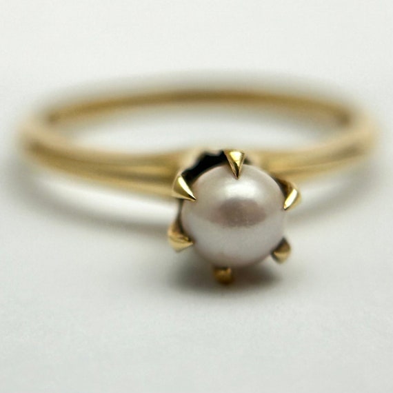 Antique Victorian pearl ring - image 2