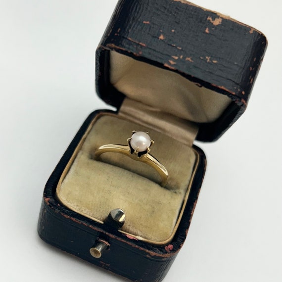 Antique Victorian pearl ring - image 1