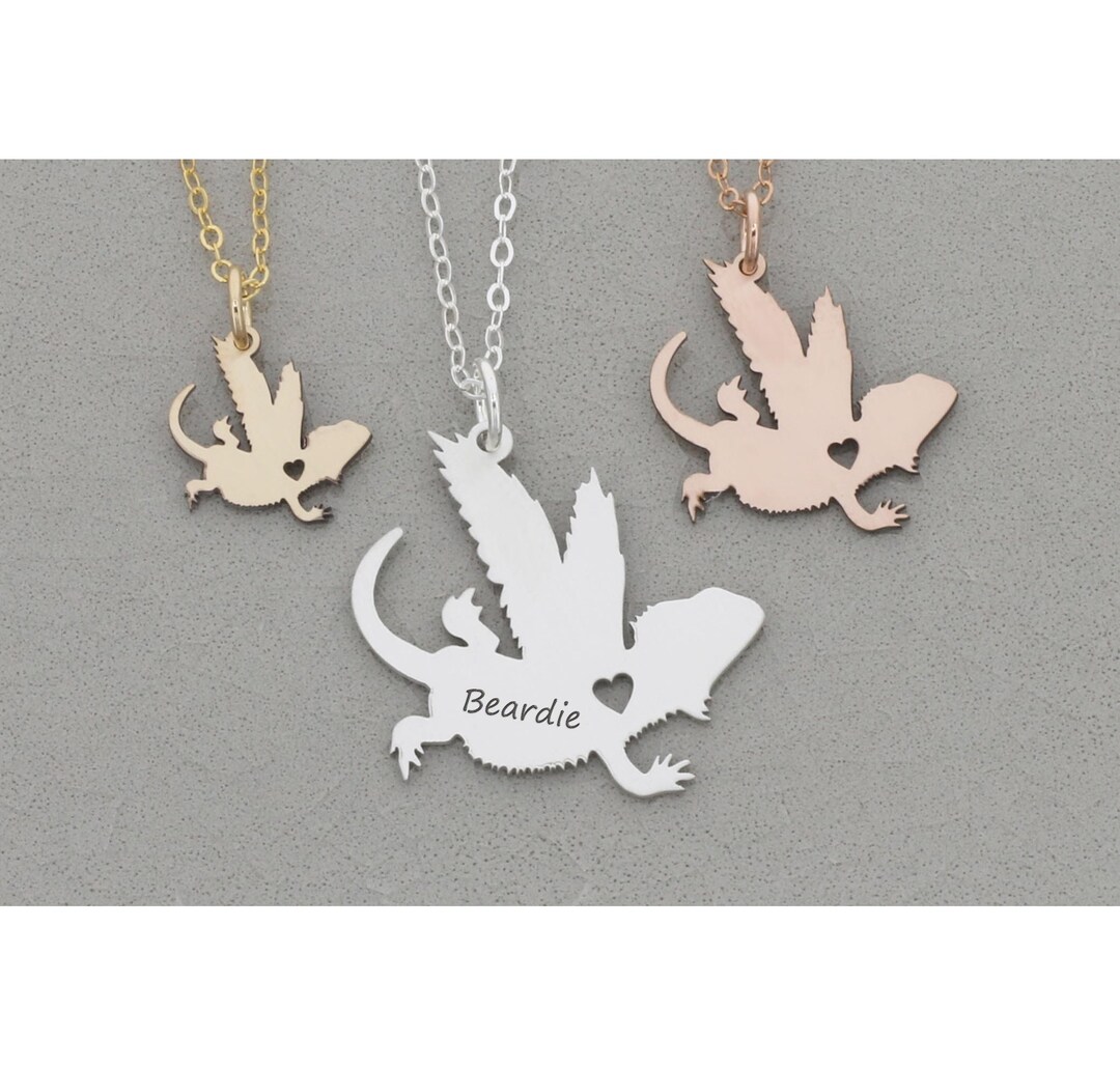 Memorial Necklace Bearded Dragon Necklace Pet Memorial