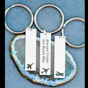 Air Force Gift • Airplane Keychain • Custom Aircraft Pilot Gift • Military Wife Pilot Keychain C-130   Father&#39;s Day Deployment Gift