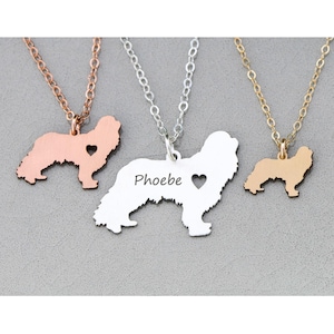 Collana Con Ciondolo Cavalier King Charles Spaniel – DUOWEI Gioiello In Metallo Smaltato Per Amanti Dei Cani, Catena Acciaio - 5
