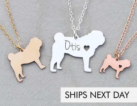 dog silhouette necklace