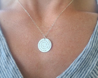 Custom Quote Necklace: Personalized Sterling Silver Phrase Jewelry