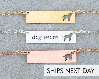 Labrador Retriever Necklace   Lab Dog Necklace   Dog Loss   Rescue Pet Gift   Shelter Dog   Personalized Pet Name Memorial Gift