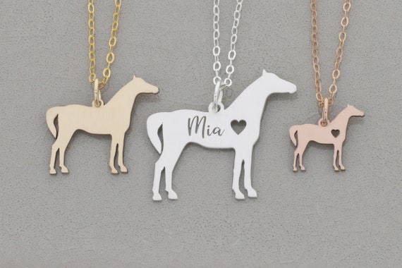 horse jewelry sister gift birthday gift collier cheval Horse necklace custom keychain personalized Friend gift equestrian Gift