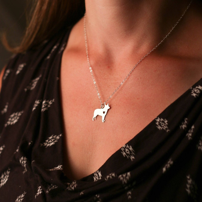 Australian Cattle Dog Necklace Blue Heeler Red Dog Jewelry Etsy