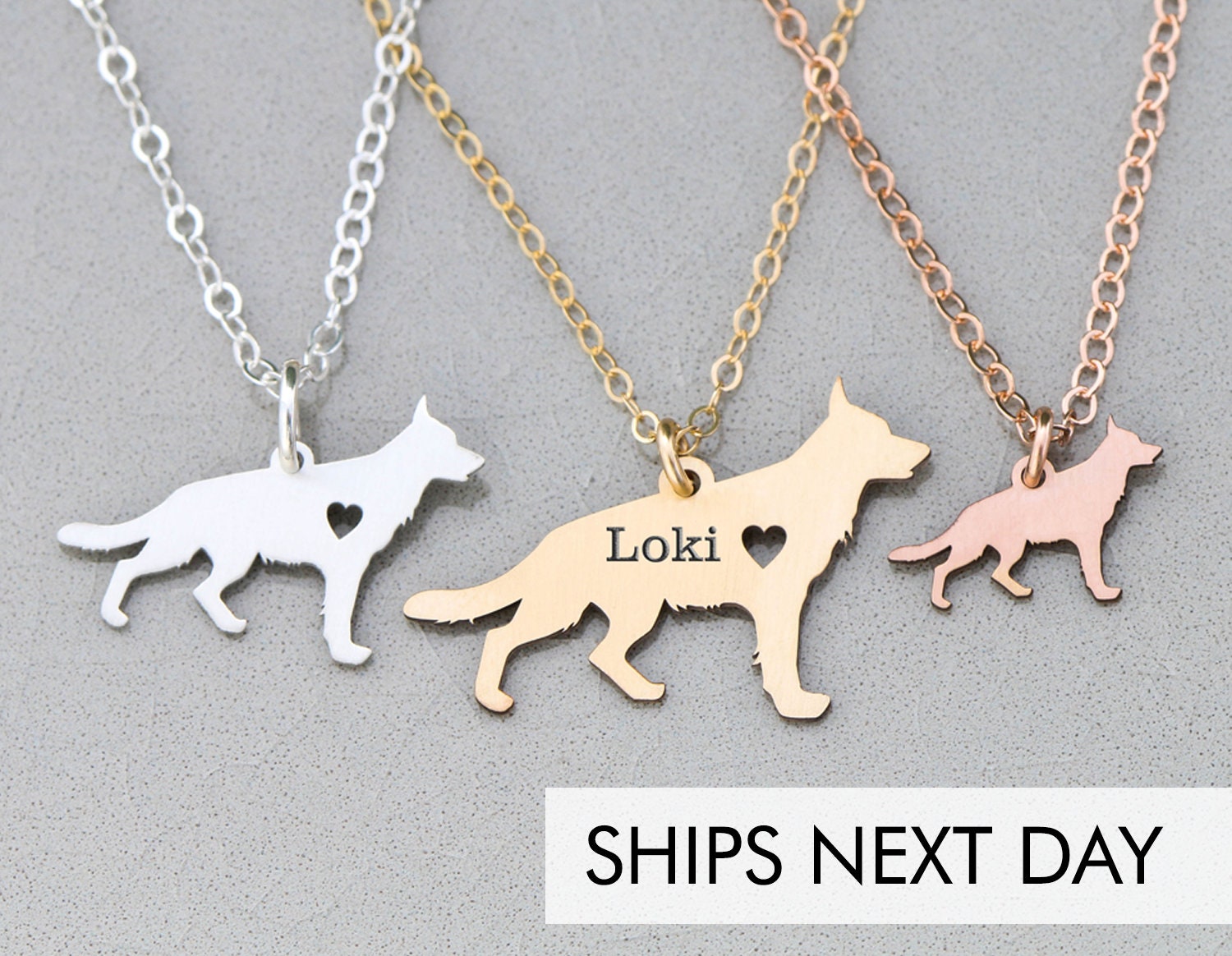 German Shepherd Necklace Etsy