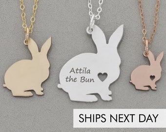 Bunny Necklace Pet Rabbit Memorial   Gift Bunny Silver Pet Bunny Rabbit Custom Bunny   Rose Gold Bunny Pendant Rabbit Loss Pet