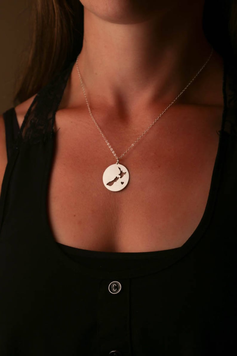 New Zealand Necklace Country Charm Tropical Island Vacation Etsy