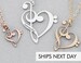 Treble Clef Bass Clef   Music Teacher Gift Piano Teacher Gift Charm Music Necklace   Music Note Necklace Band Teacher Appreciation Jewelry 