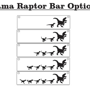 Raptor Mom Necklace Mama Dinosaur Bar Cute Grandparents Gift Dino Baby Jewelry Favorite Mamasaurus Keepsake Prehistoric Pendant image 3