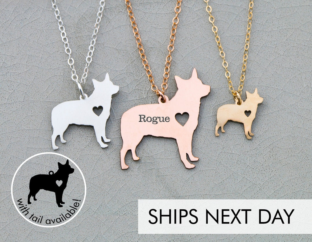 Australian Cattle Dog Necklace Blue Heeler Red Dog Jewelry Etsy
