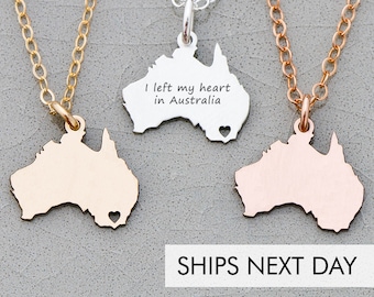 Australia Necklace Charm Australia   Outback Australia Pendant Jewelry Wanderlust Gift Aussie Moving Away Gift Australia Jewelry
