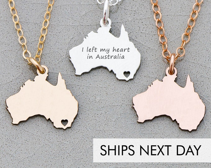 Australia 18K Gold Plated Necklace / Australia Jewelry / Australia
