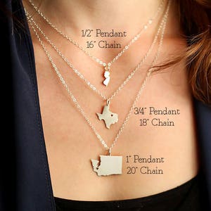 California State Necklace California Charm Cali Moving Gift Personalized Present Best Friend Gift State Necklace Coachella California image 5