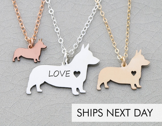 Corgi Necklace Tiny unclockable Pembroke