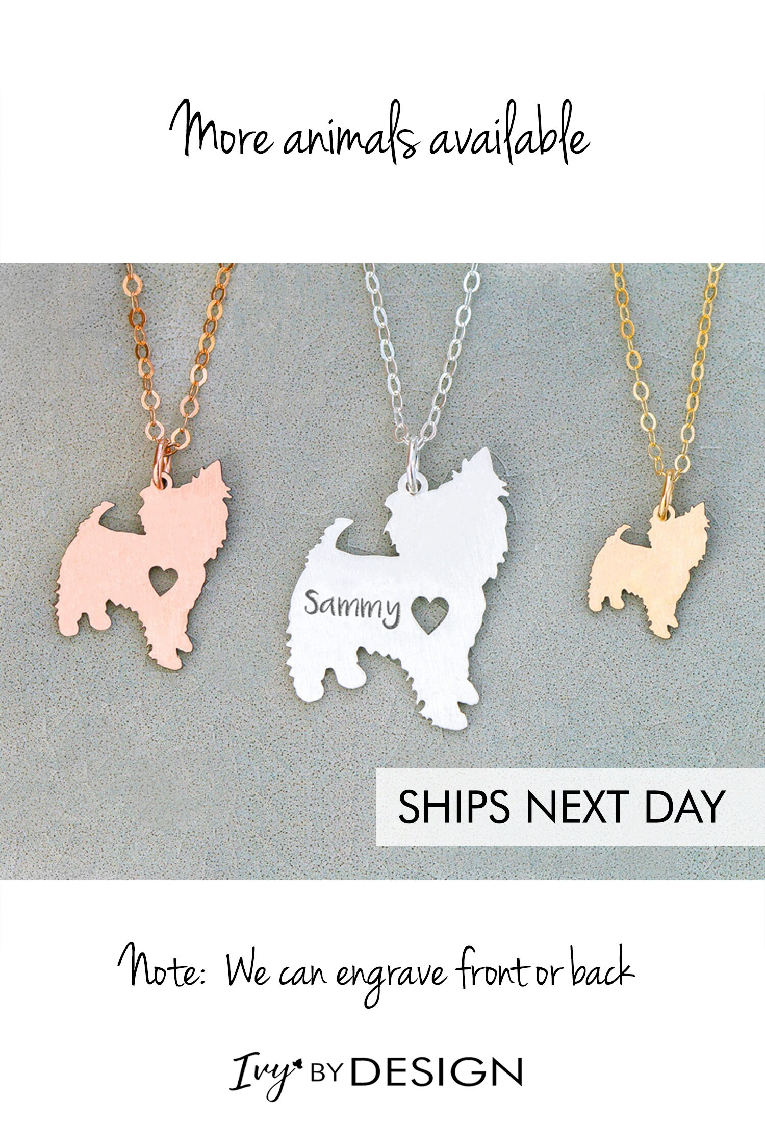 Yorkshire Terrier Gift Yorkie Necklace Dog Yorkie Pet Etsy