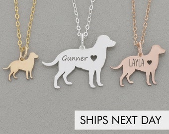 Labrador Retriever Jewelry • Custom Dog Jewelry • Labrador Dog Pendant • Handmade Pet Memorial Silhouette Lab Retriever Outline Mom Gift