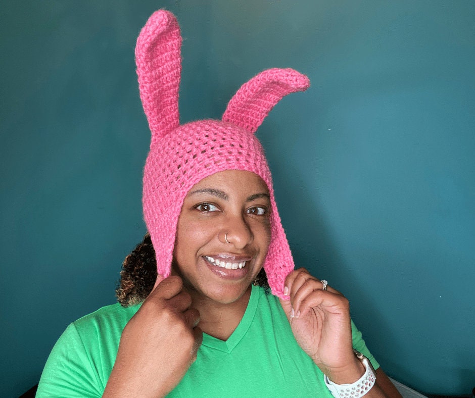 Bob's Burgers Louise Hat with Green Dress Costume Set