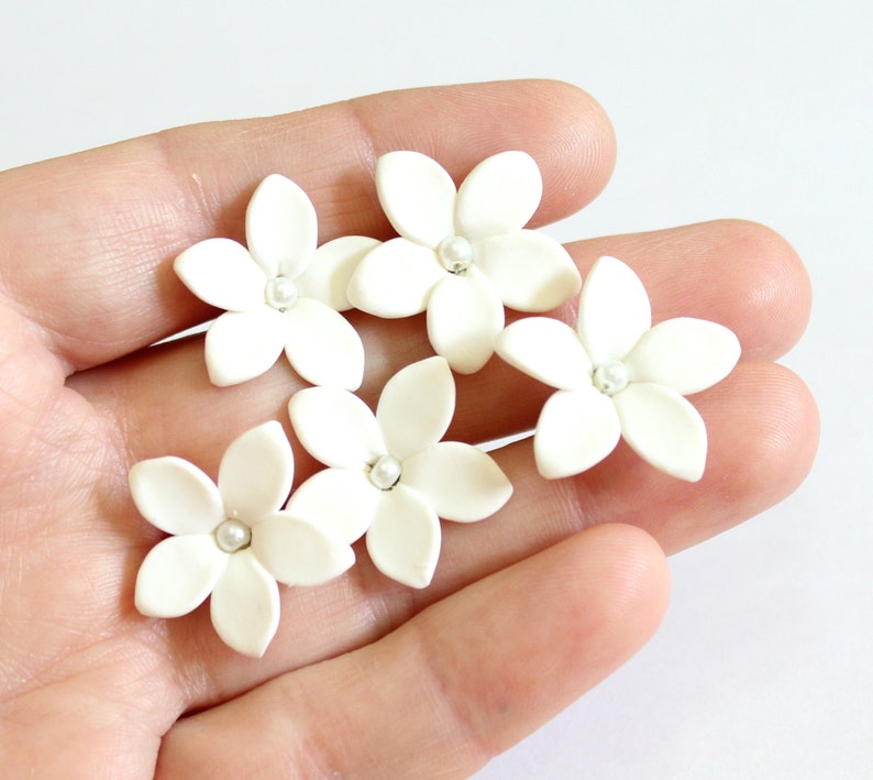 White Jasmine Flower Accessories Hair Pin Jasmine Wedding Etsy