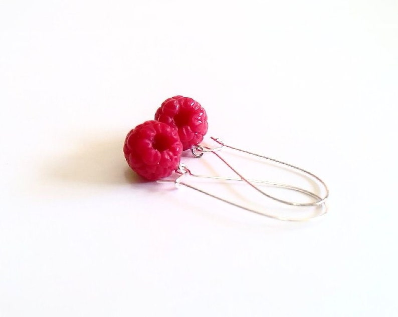 Raspberry Dangle Earrings Raspberry Earrings Raspberry Etsy