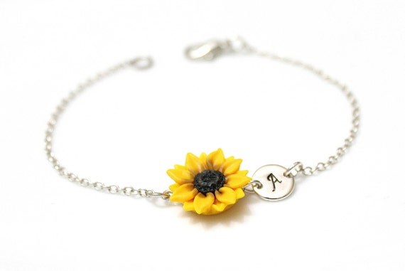 Pulsera De Amuleto De Plata Pulsera De Dama Pulsera De Flor Pulsera De Amuleto De Plata Pulsera De Dama Pulsera De Flor