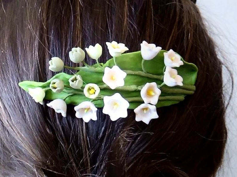 Flowers Hair Comb Wedding Comb Lily of the valley hair comb Wedding accessory Bridesmaid Hair Comb Flower Girl Comb