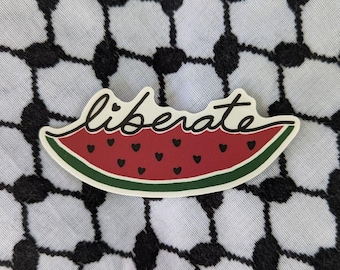 LIBERATE Gaza Wassermelone Aufkleber