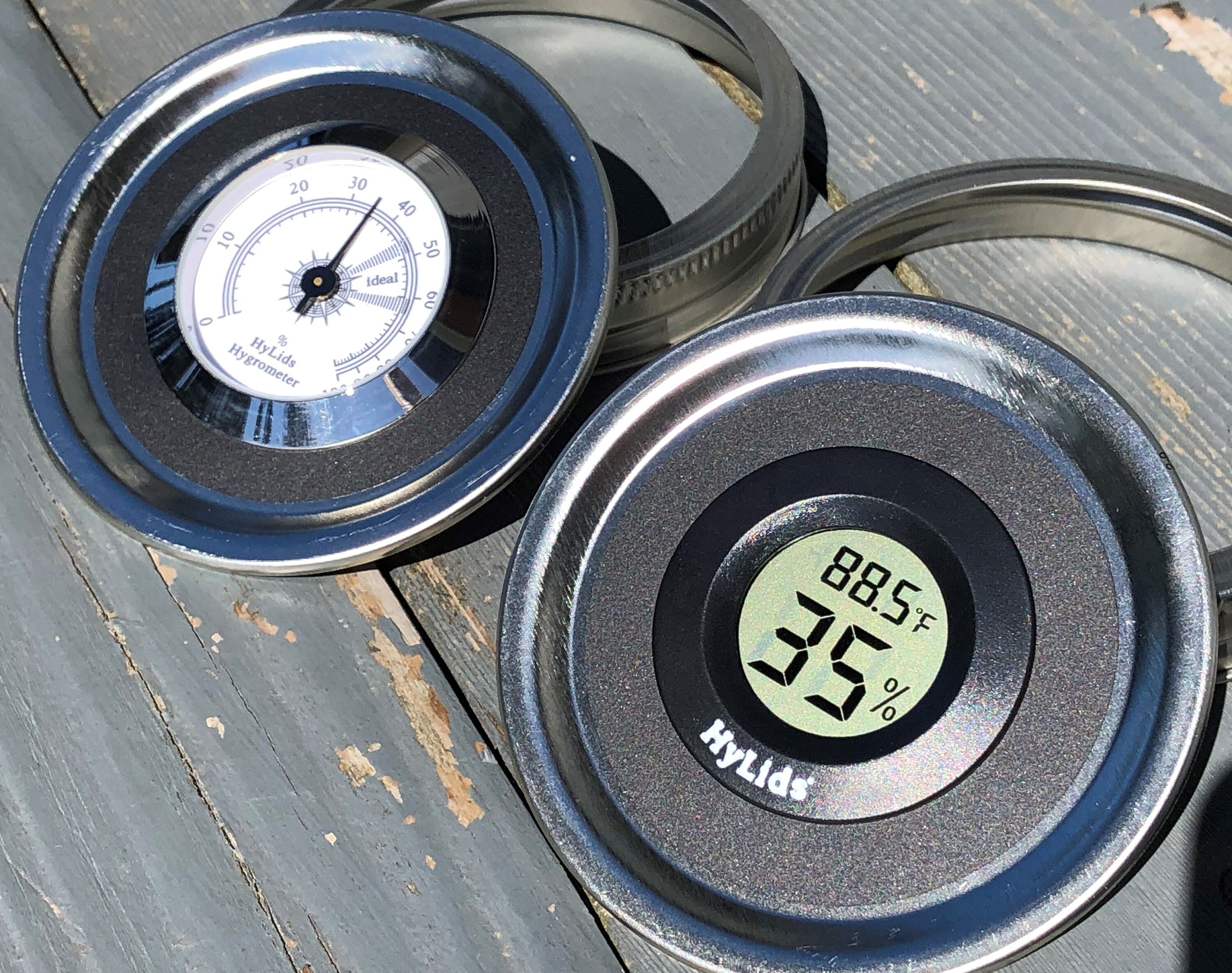 HyLids Curing Jar Hygrometer Lids make great herb storage Etsy.de