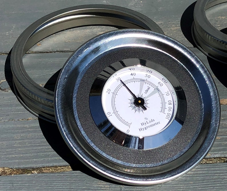 Hylids Curing Jar Hygrometer Lids Make Great Herb Storage Etsy