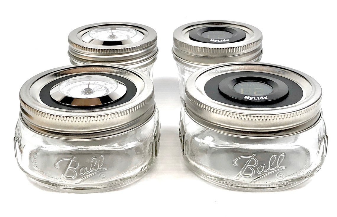 Hylids Curing Jar Hygrometer Lids Make Great Herb Storage Etsy