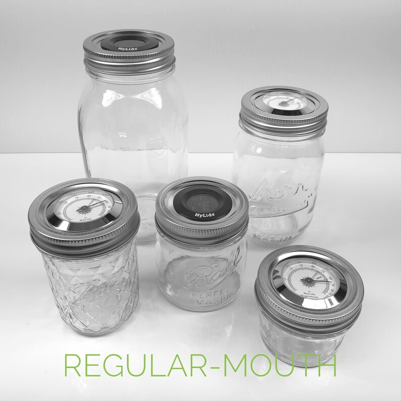 Hylids Curing Jar Hygrometer Lids Make Great Herb Storage Etsy