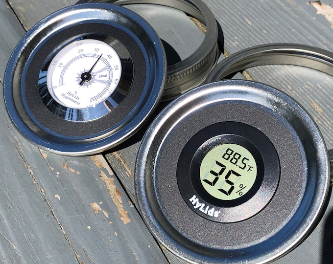 Hylids Curing Jar Hygrometer Lids Make Great Herb Storage Jars. Now