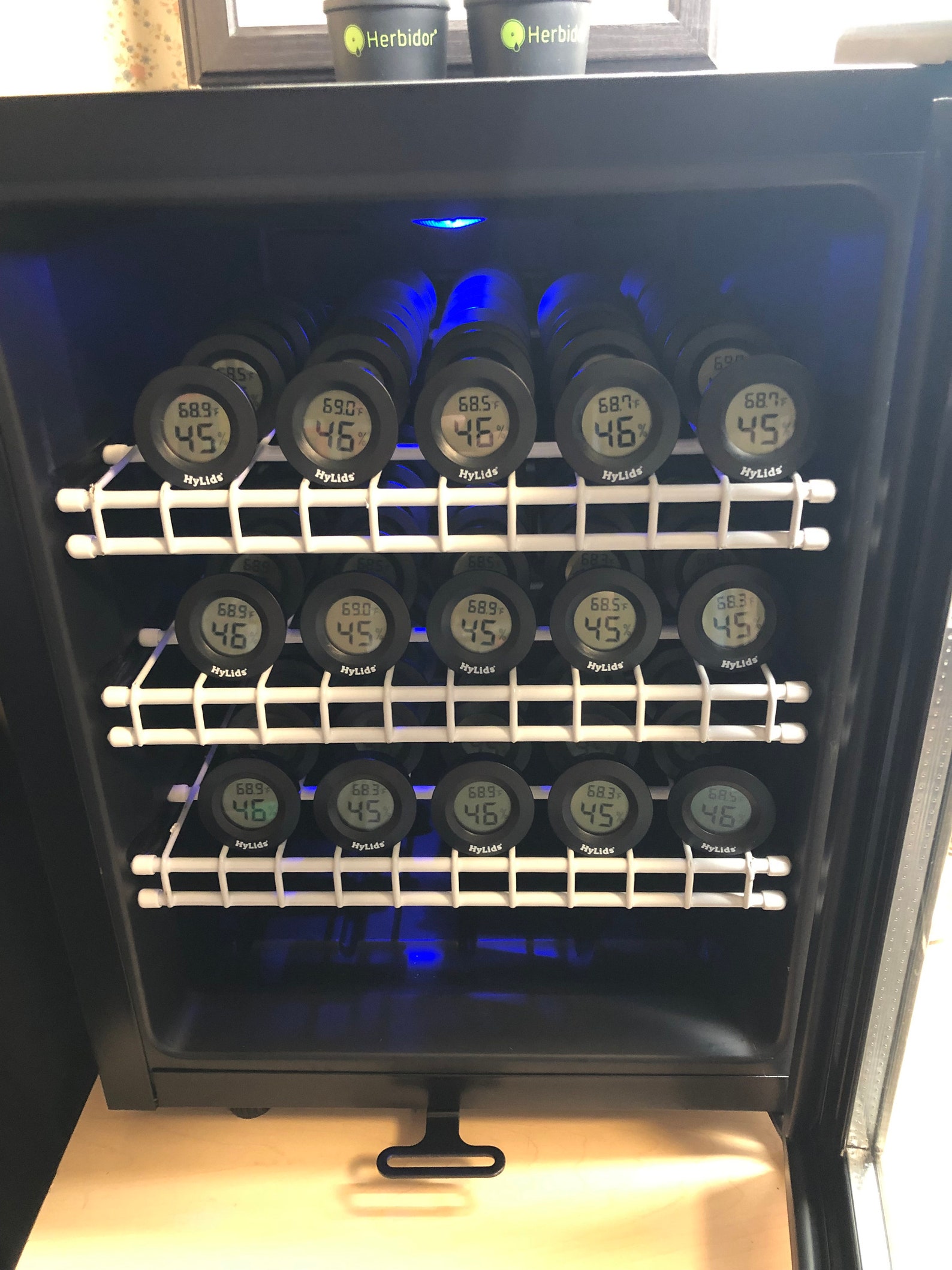 Hylids Curing Jar Hygrometer Lids Make Great Herb Storage Etsy