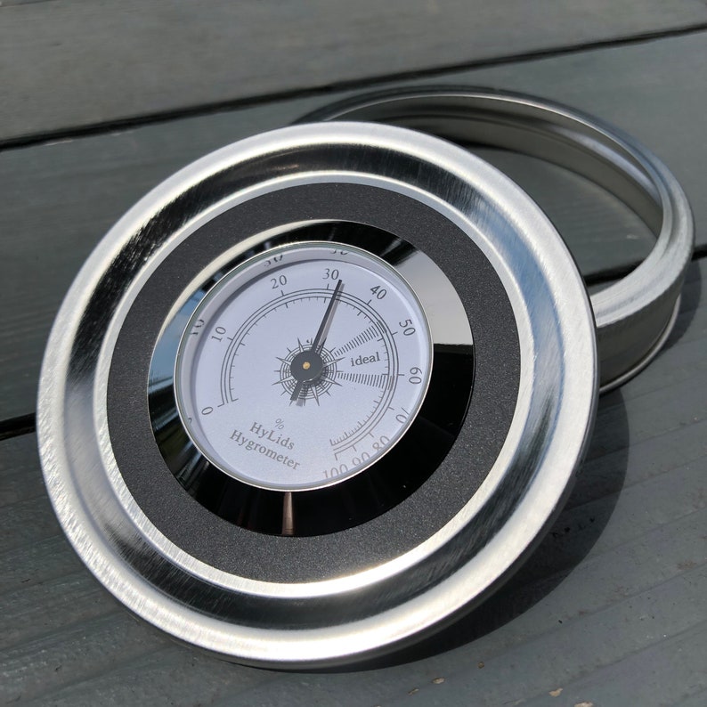 HyLids Curing Jar Hygrometer Lids make great herb storage Etsy