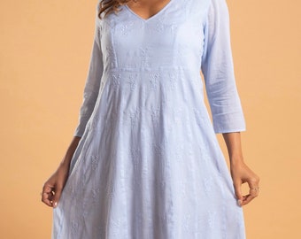 Handmade magical muslin cotton feminine dream dress