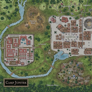 Camp Half-blood Map DIGITAL DOWNLOAD Percy Jackson Camp Map 