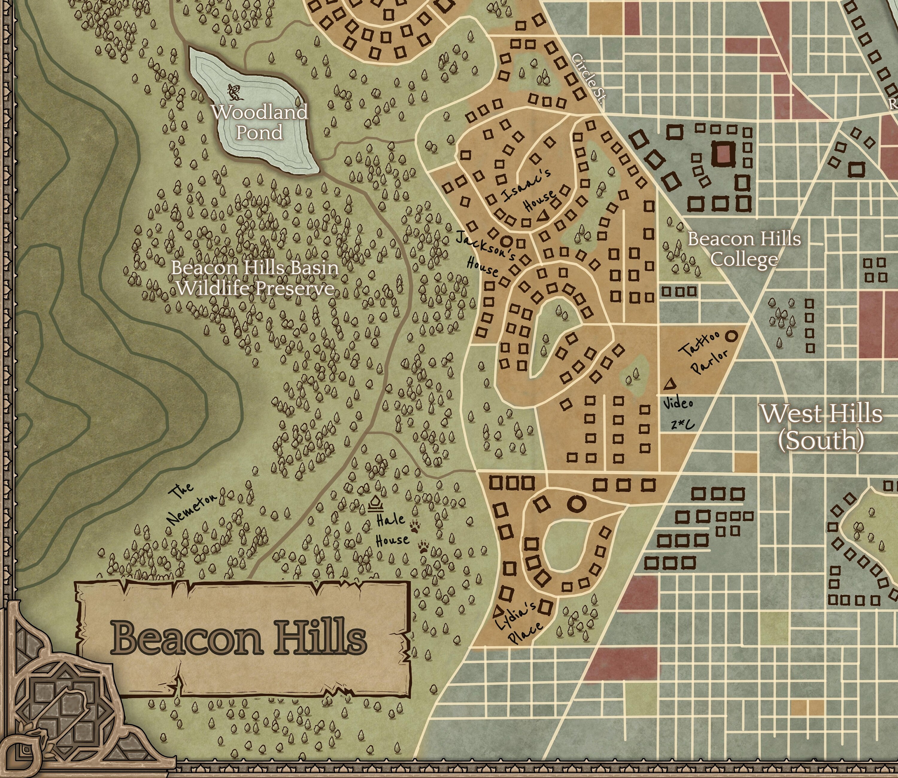 Beacon Hills Map DIGITAL DOWNLOAD Teen Wolf Art Print Poster Etsy Beacon Hills Map DIGITAL DOWNLOAD Teen Wolf Art Print Poster Etsy