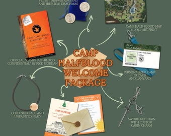 Personalized Camp Half-Blood Welcome Package || Percy Jackson Themed Gift Box || Unique PJO Experience