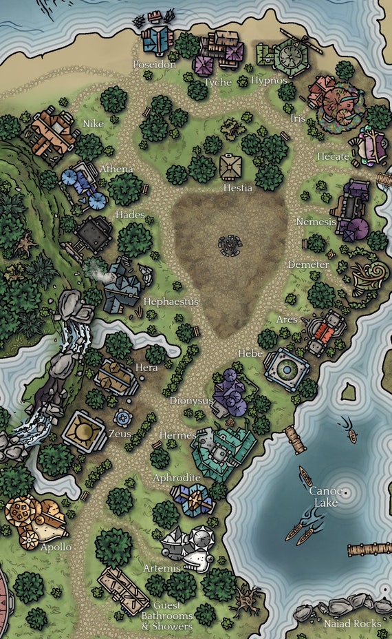 A Map of Camp Half-Blood – PJO Resources