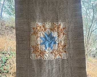 Woven Appalachian quilt lap blanket