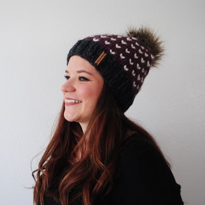 Knitting Pattern // Fair Isle, Beginner, Hearts, Market Prep, Beanie, Toque, Knit, Easy, Adult, Kids, Cozy, Cute, Quick // The Kimberly Hat image 5