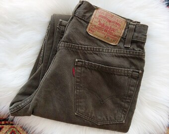 olive green 501 levis