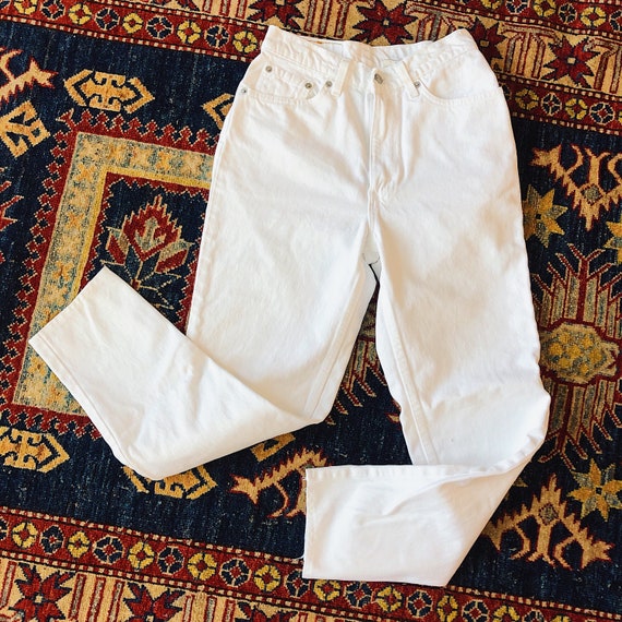 Levi White Vintage High Waist Jeans - all sizes, … - image 5