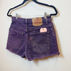 Levi 550 Purple Vintage Cutoff Shorts - 26/27 waist