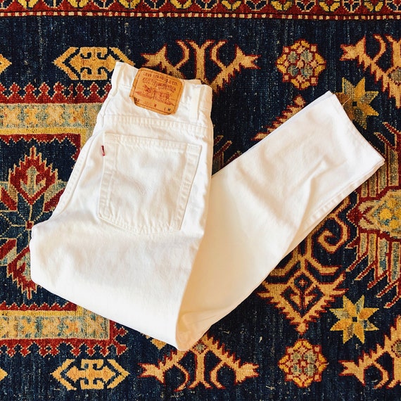 Levi White Vintage High Waist Jeans - all sizes, … - image 3